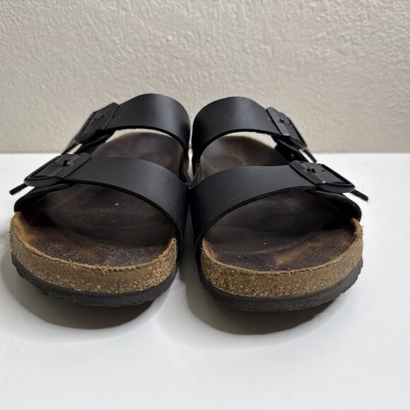 Birkenstock Arizona Leather Sandals Matte Black US Men's 9 Women's 11 EU 42 - Picture 2 of 15